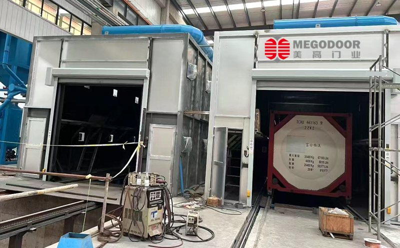 硼砂房门推荐：PVC快速卷帘门，首选美高门业插图1